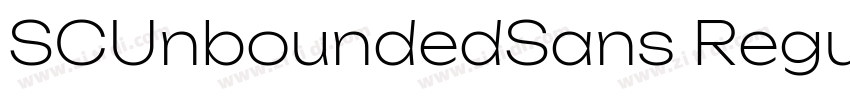 SCUnboundedSans Regu字体转换